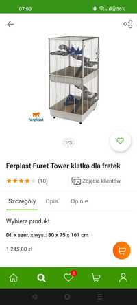 Klatka ferplast furet tower dla fretek szczurow