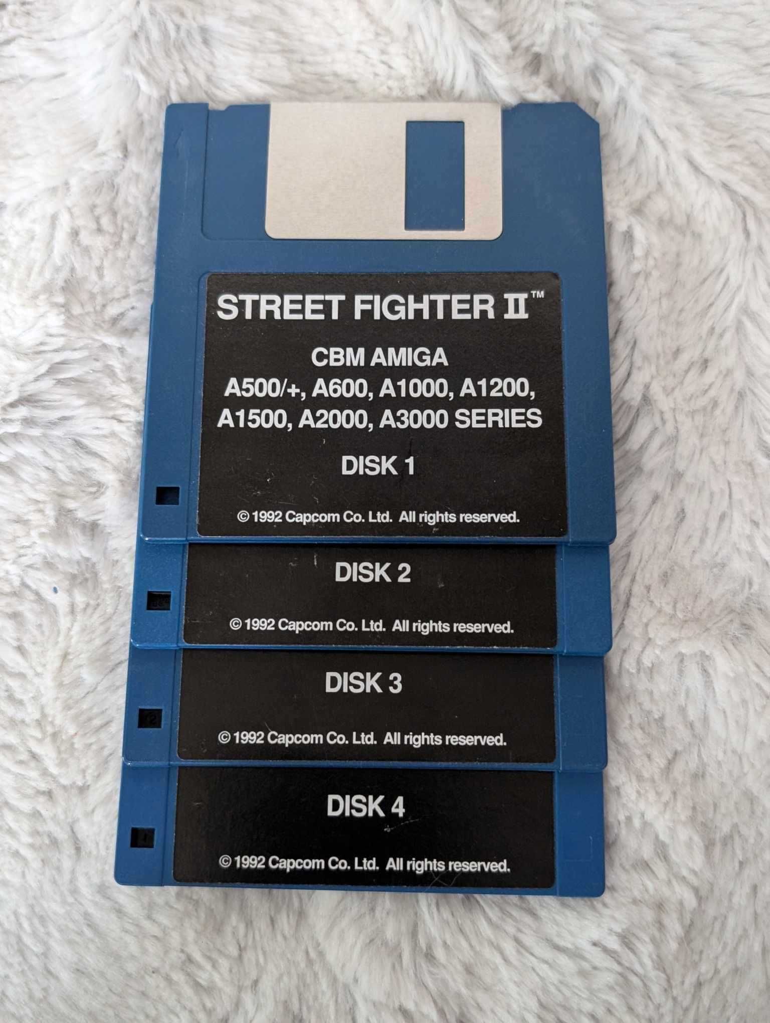 Street Fighter 2 Amiga 1992 Kolekcjonerska Edycja 4 Dyskietki