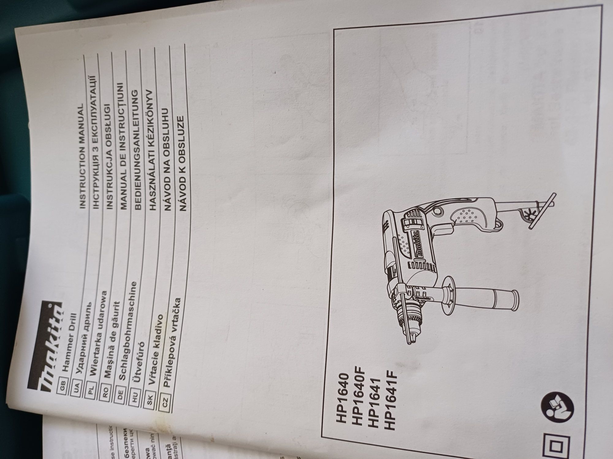 Wiertarka udarowa makita hp1640