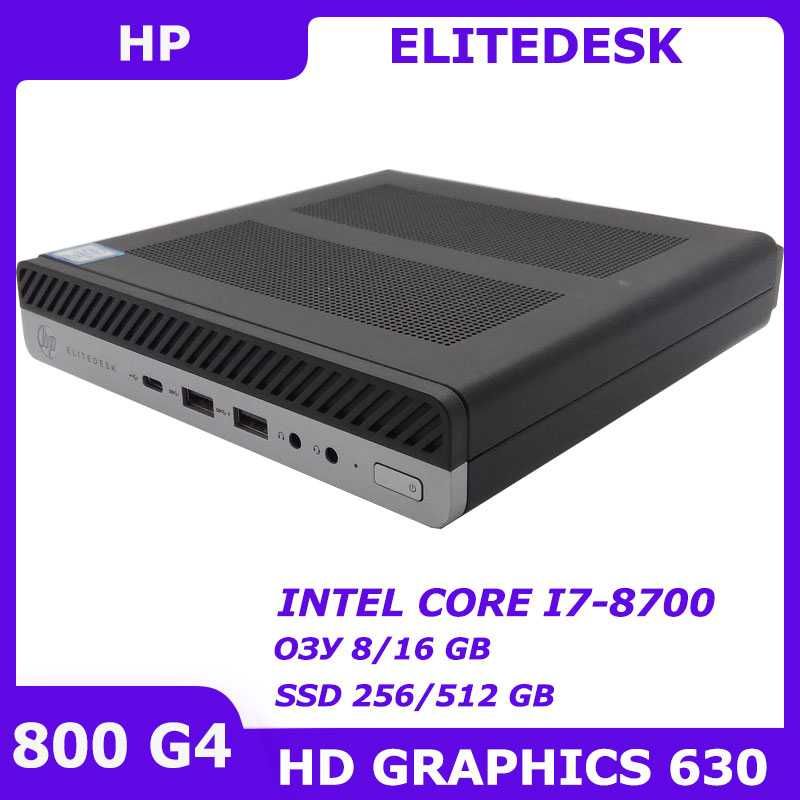 HP ProDesk 800 G4 i7-8700 8/256 GB DisplayPort HDMI WiFi+BT (3127_2)