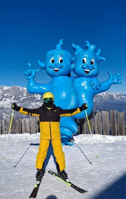 Kurtka narciarska chłopięca 4F – żółta, rozmiar 152