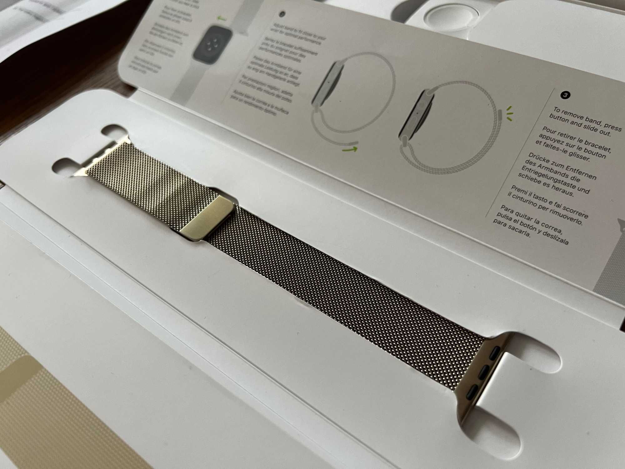 Apple Watch 8 GPS+Cellular Stainless Steel Złoty A2775 45mm MNKQ3WB/A