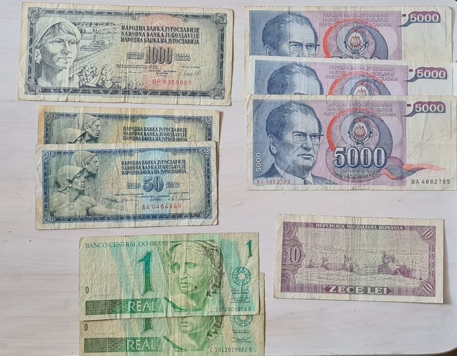 Zestaw banknotów zagranicznych