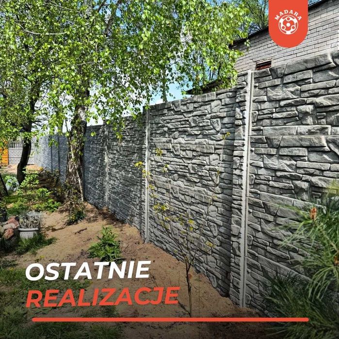 ogrodzenie betonowe, beton ogrodzeniowy, sprzedaż i montaż