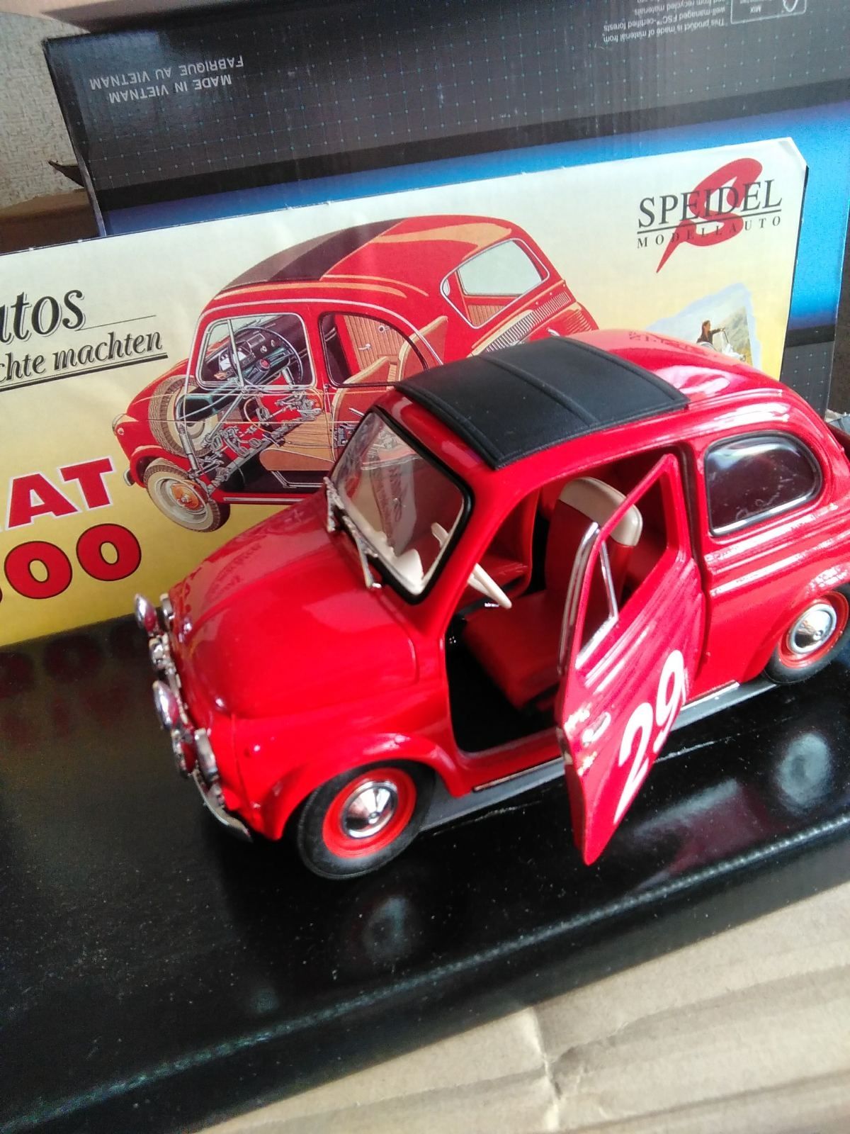 FIAT 500 1965 # 29 RALLYE MONTE CARLO  1/18 SOLIDO 8044 v