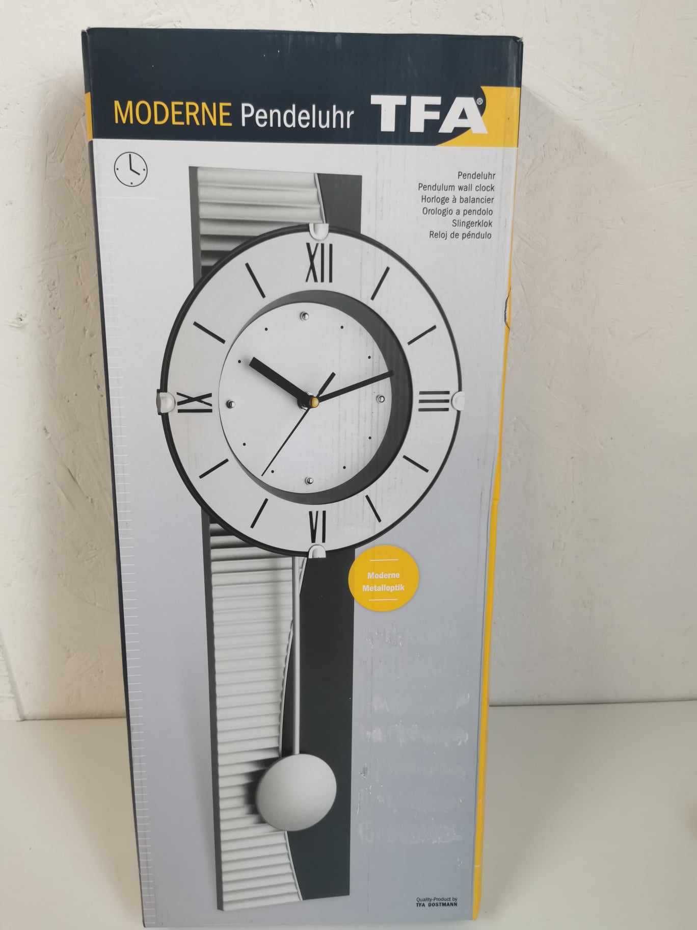 Zegar ścienny z wahadłem Moderne Pendeluhr TFA