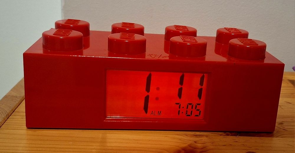 Budzik zegar  Lego kształt klocka