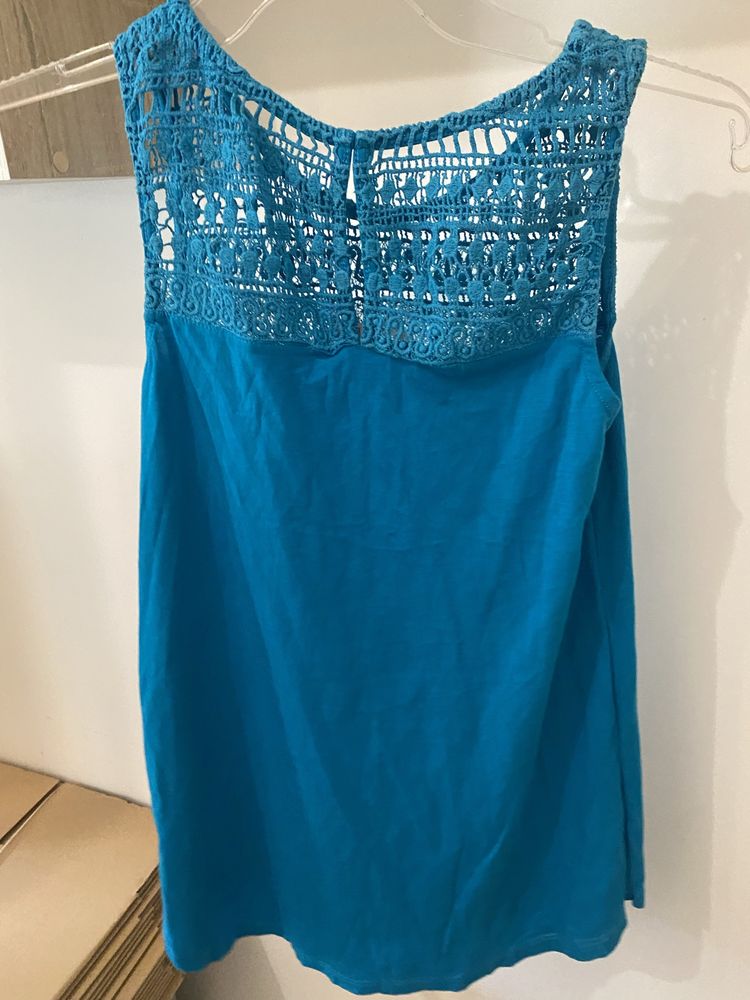 Top niebieski 36 s camaieu