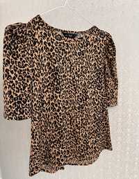 Футболка-блуза з леопардовим принтом