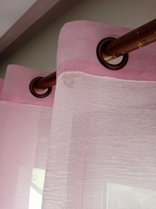 Conjunto de Cortinas Cor de Rosa - NOVAS!