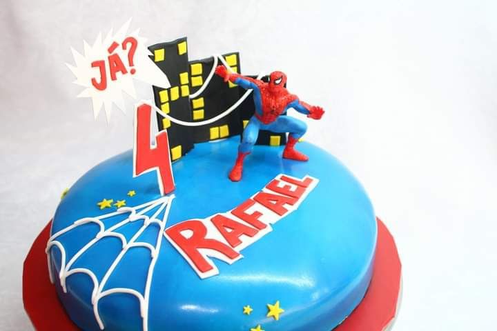 Homem aranha bolo