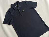 Lyle&Scott _ Czarna koszulka polo M _ 100% bawełna