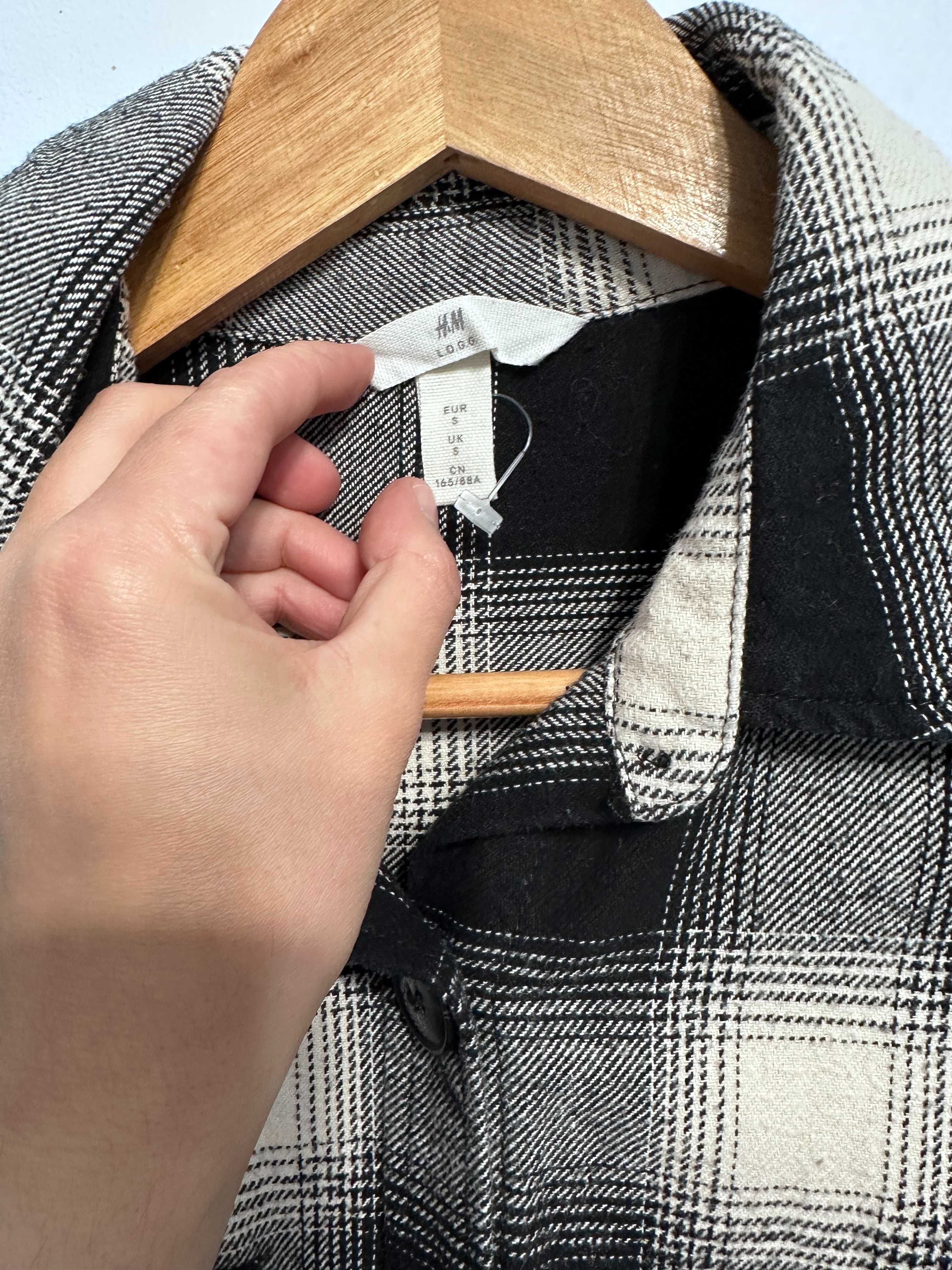 Куртка, рубашка в клетку H&M размер S