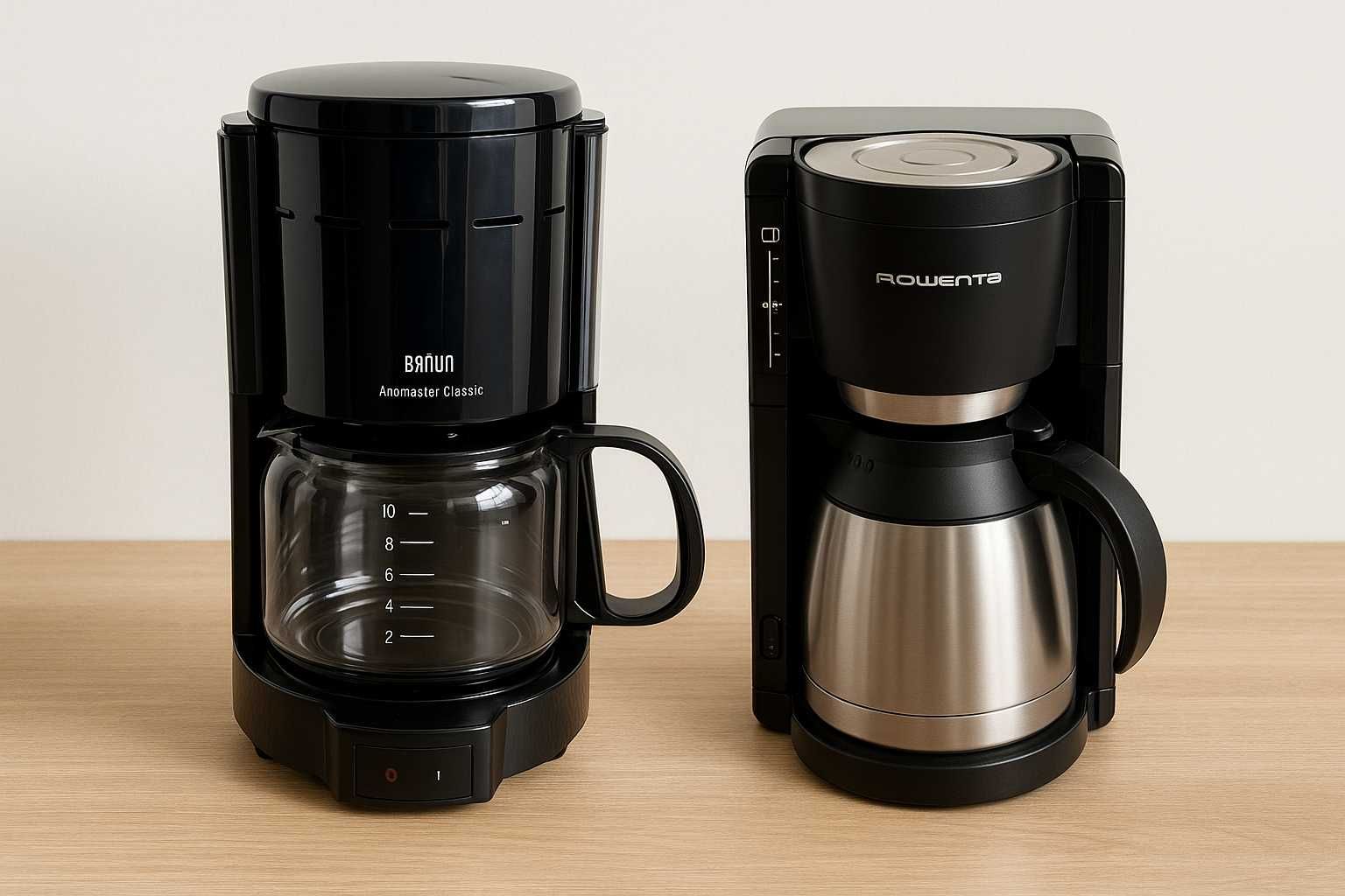 Крапельна кавоварка BRAUN KF 47/1 та кавоварка ROWENTA CT3818