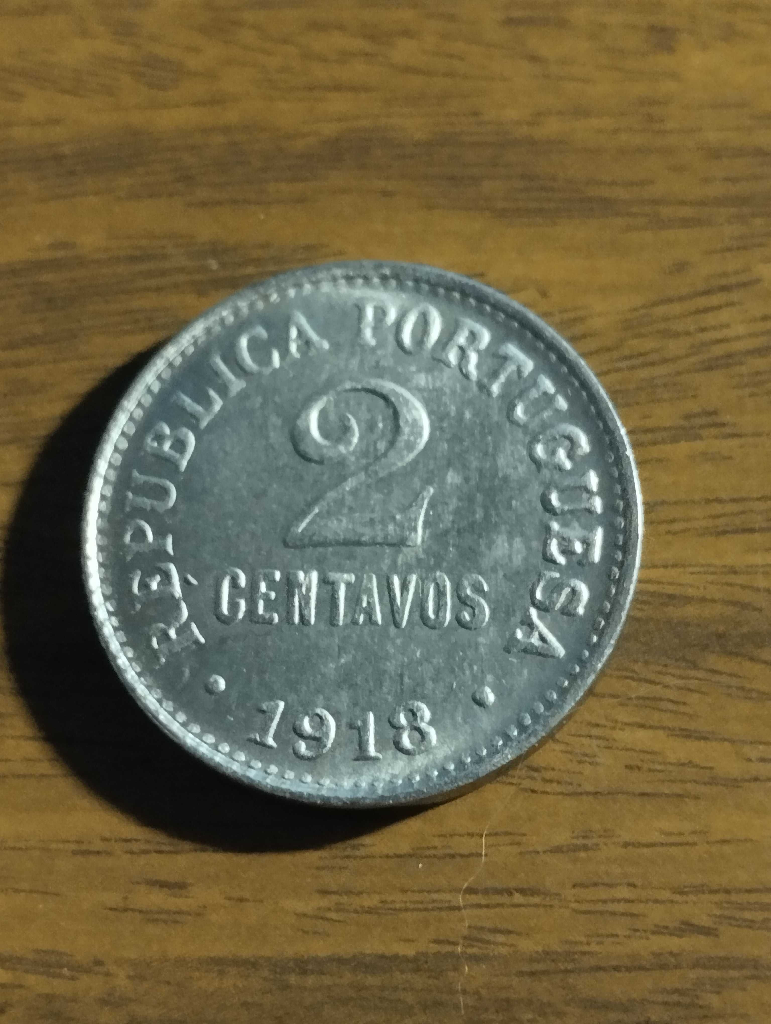 Moeda de 2 centavos de 1918 - * RÉPLICA da moeda de Ferro