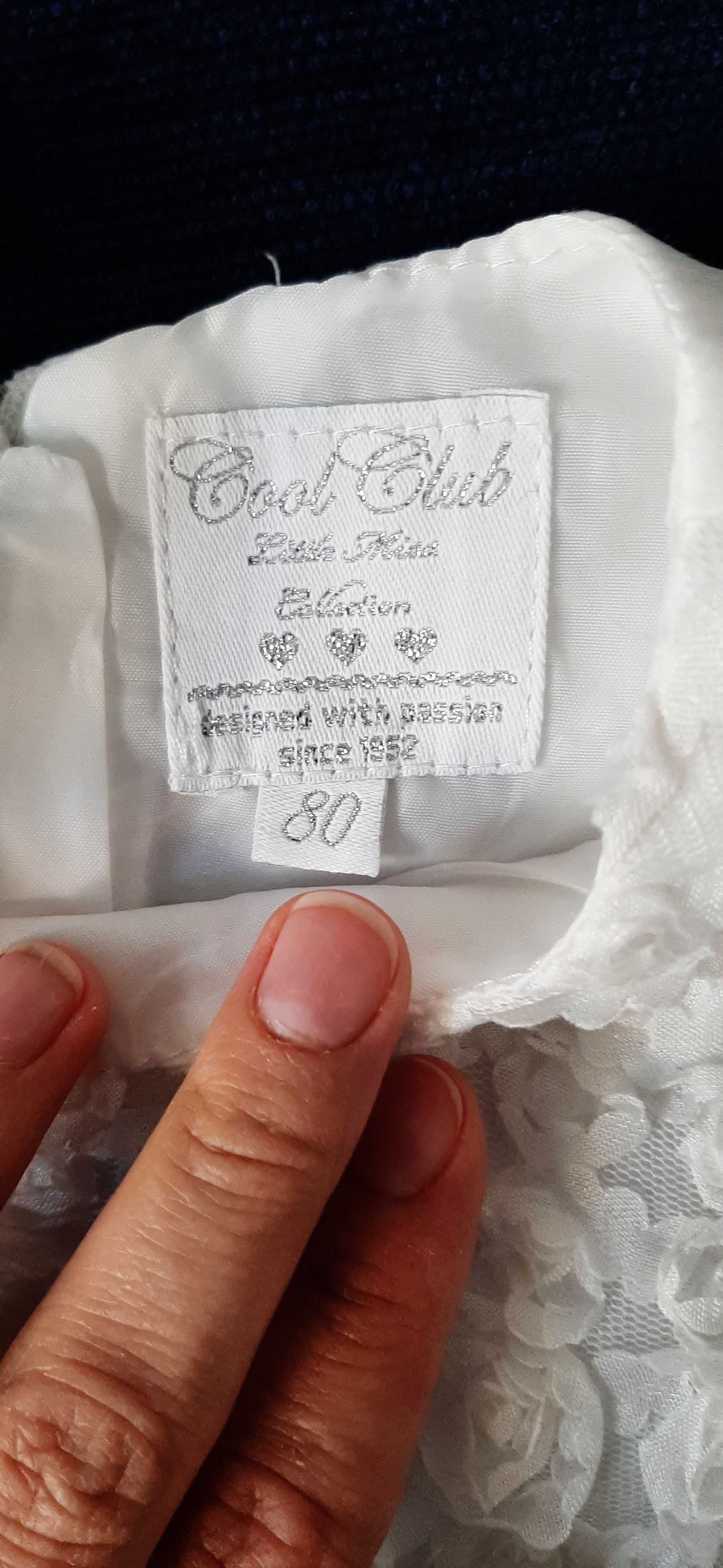 Sukienka dziewczęca Biała rozm. 80