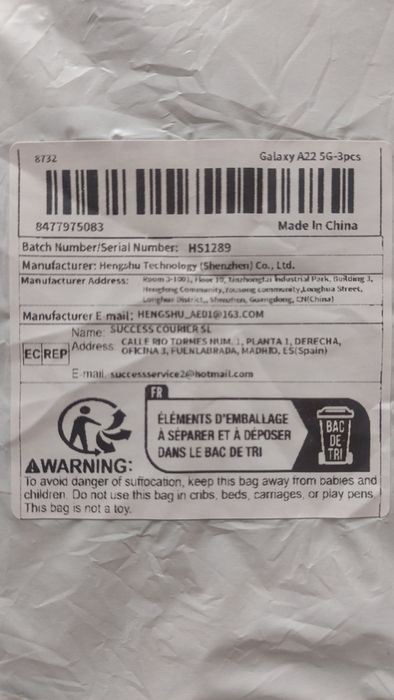 Vidro ecrã para samsung A22 5G