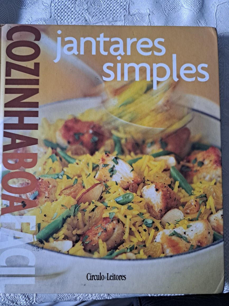 Livro "Jantares Simples" cozinha boa.