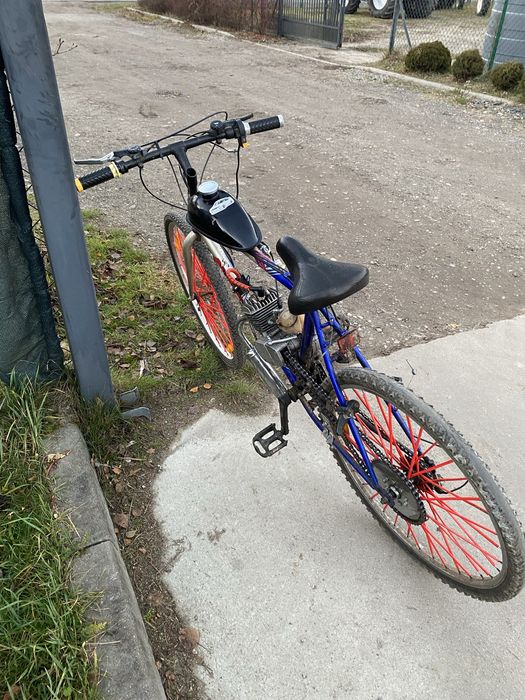 Rower z silnikiem spalinowym moretti 80cc