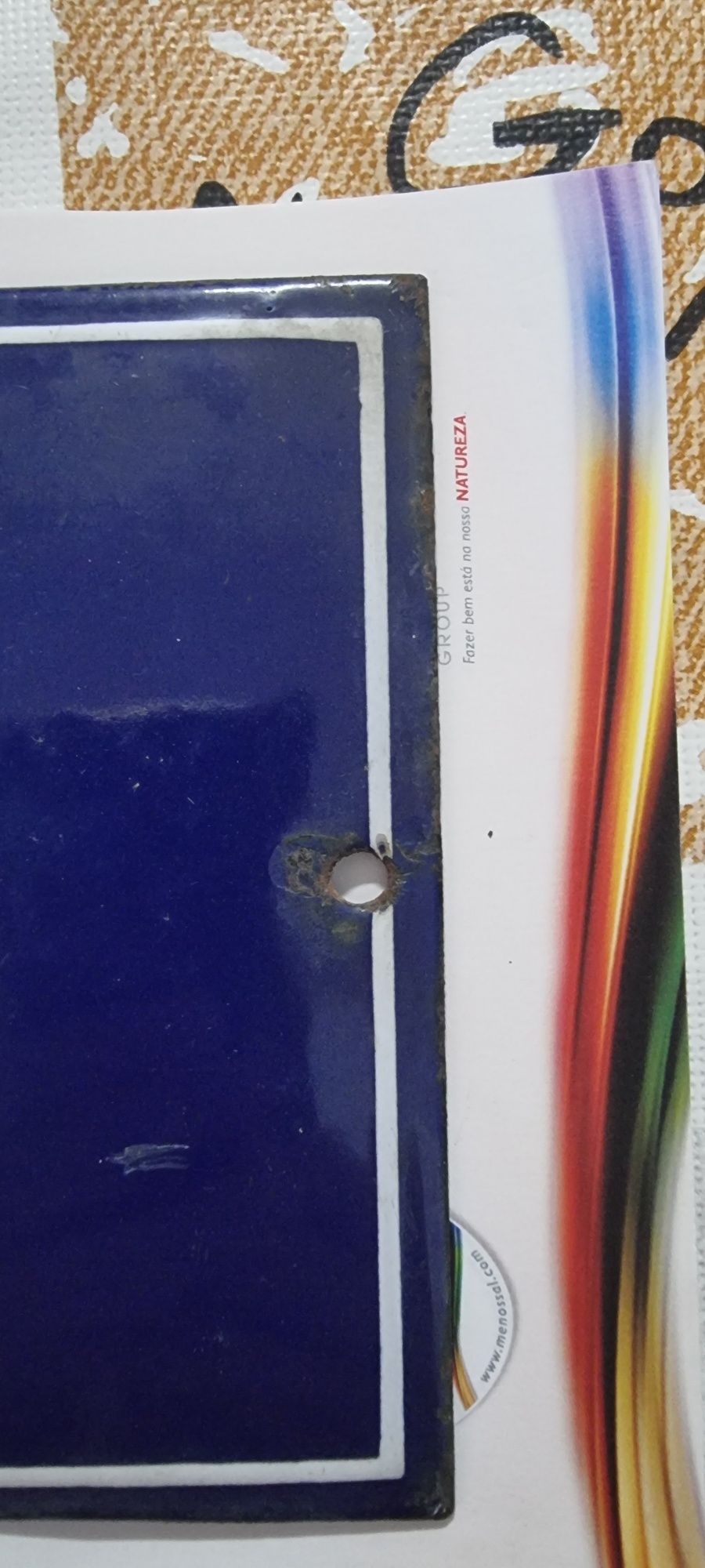 Chapa de porta antiga