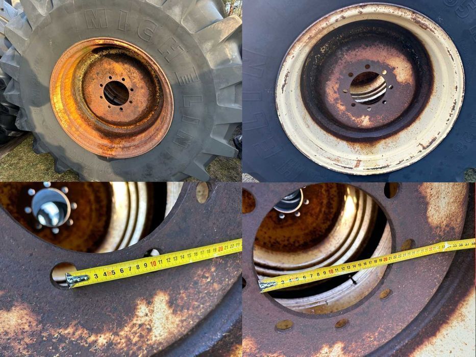 800/65 R32 Michelin 5CM Felgi 27x32 8 śrub Opony Koła TRANSPORT GRATIS
