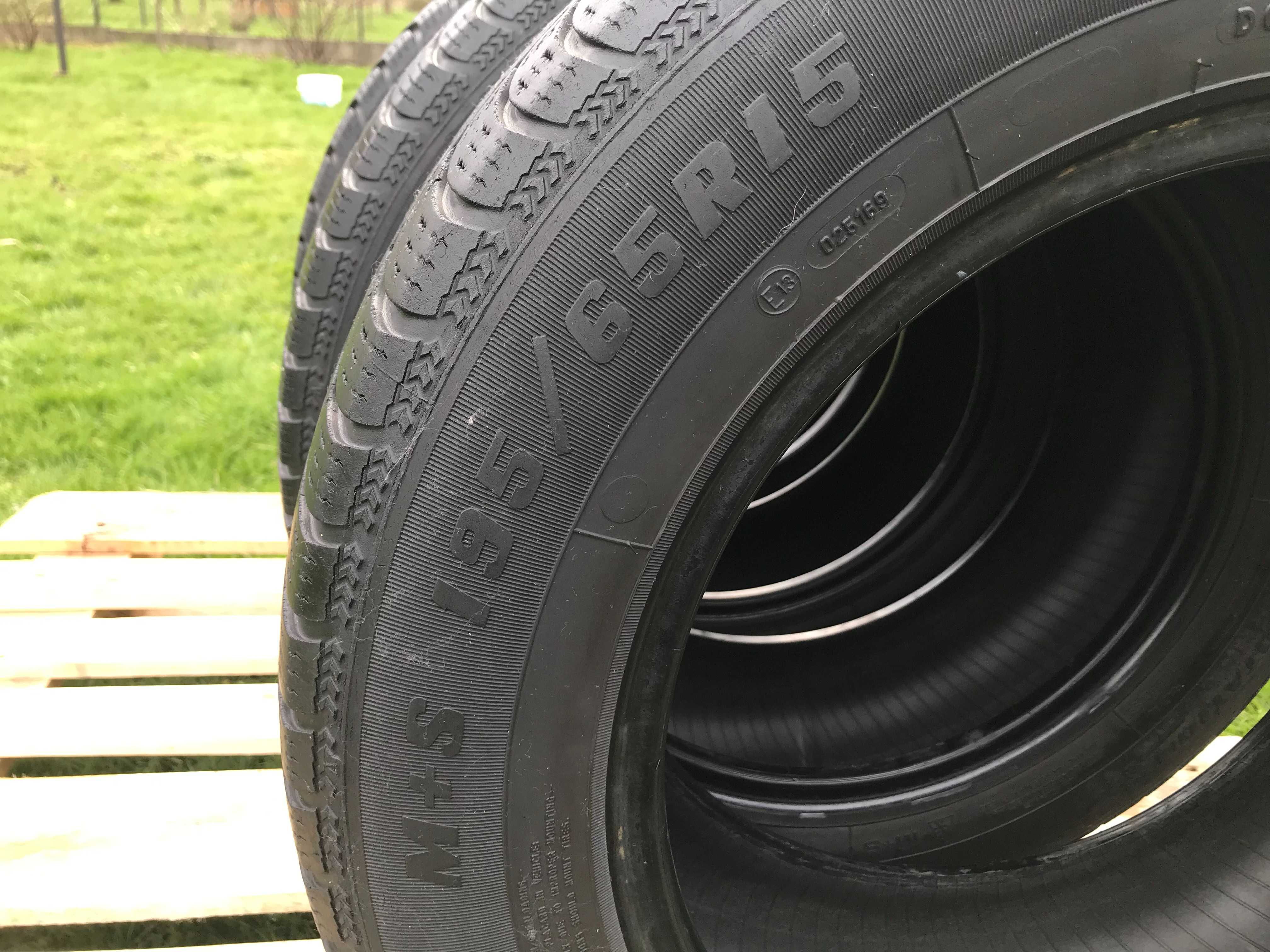 Opony SAVA Eskimo P6 195/65 R15 4szt. bieżnik 4,5-5mm jedna uszkodzona