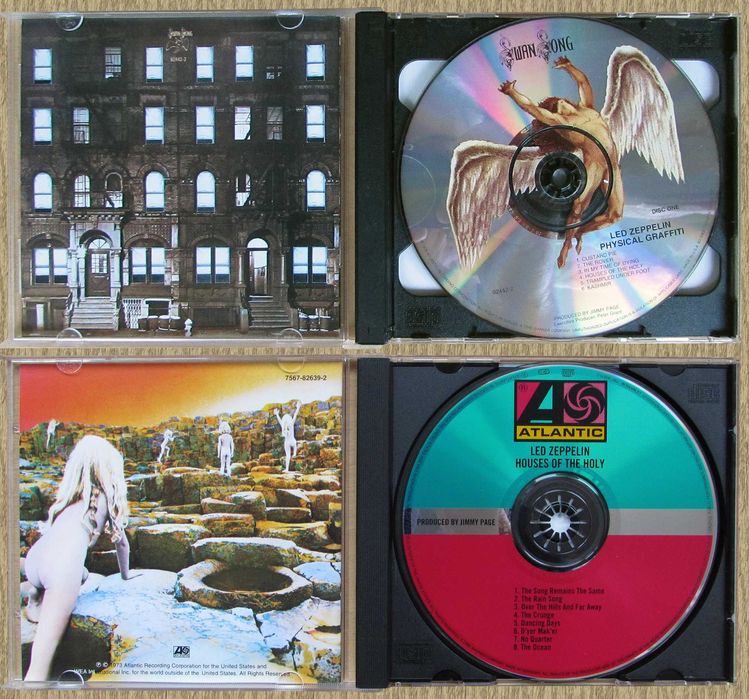CD Led Zeppelin I, II, III, IV, 73, 75, 76, 2012