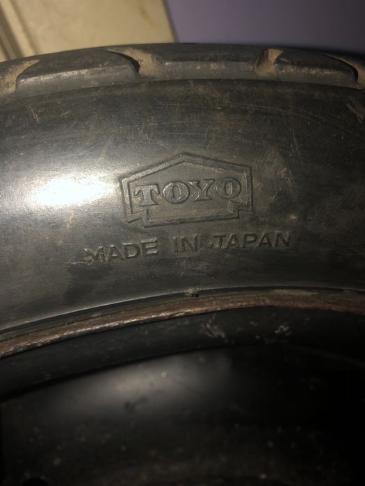 Универсальный железный диск с покрышкой Toyo(Japan)125/70/14 для тачки