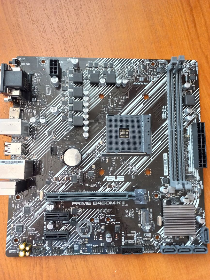 Материнська плата: Asus PRIME B450M-K II