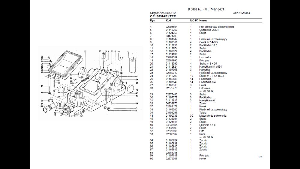 DEUTZ FAHR D 3006 katalog części po POLSKU!