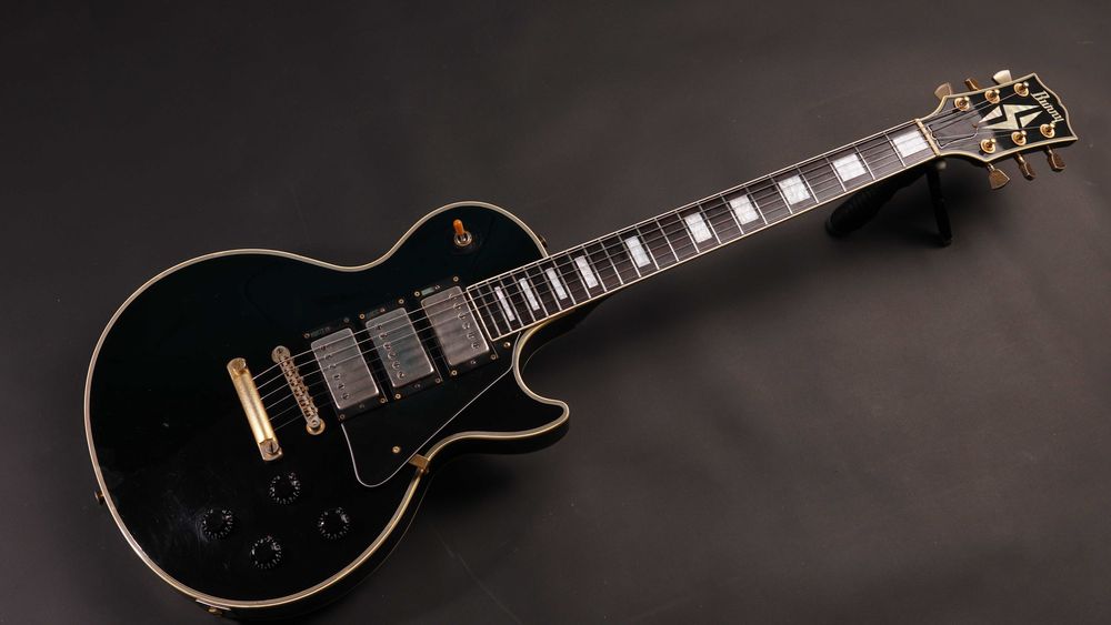 Burny Les Paul Custom Black Beauty 3 pickup Vh-1 Japan