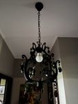 Lampa ozdobna czarna metalowa