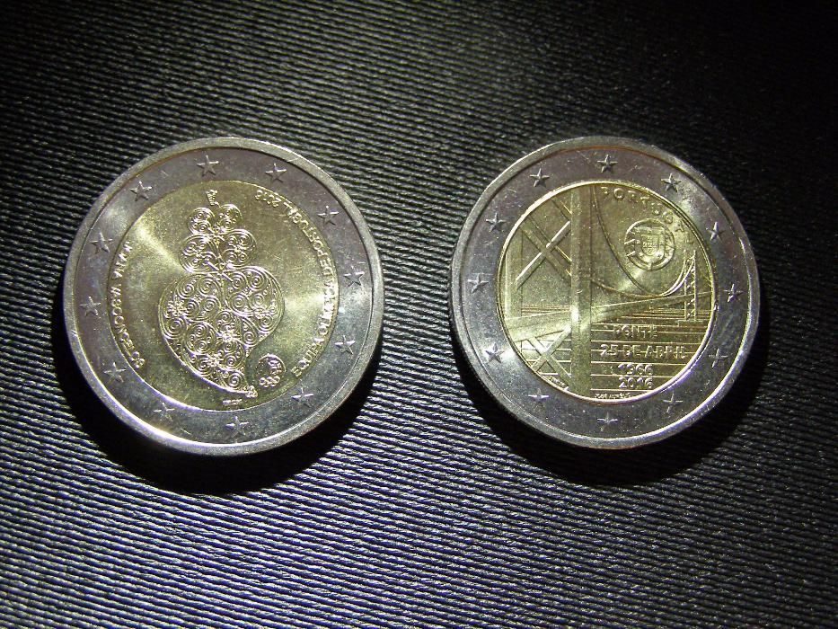 moedas comemorativas 2 euros - Portugal