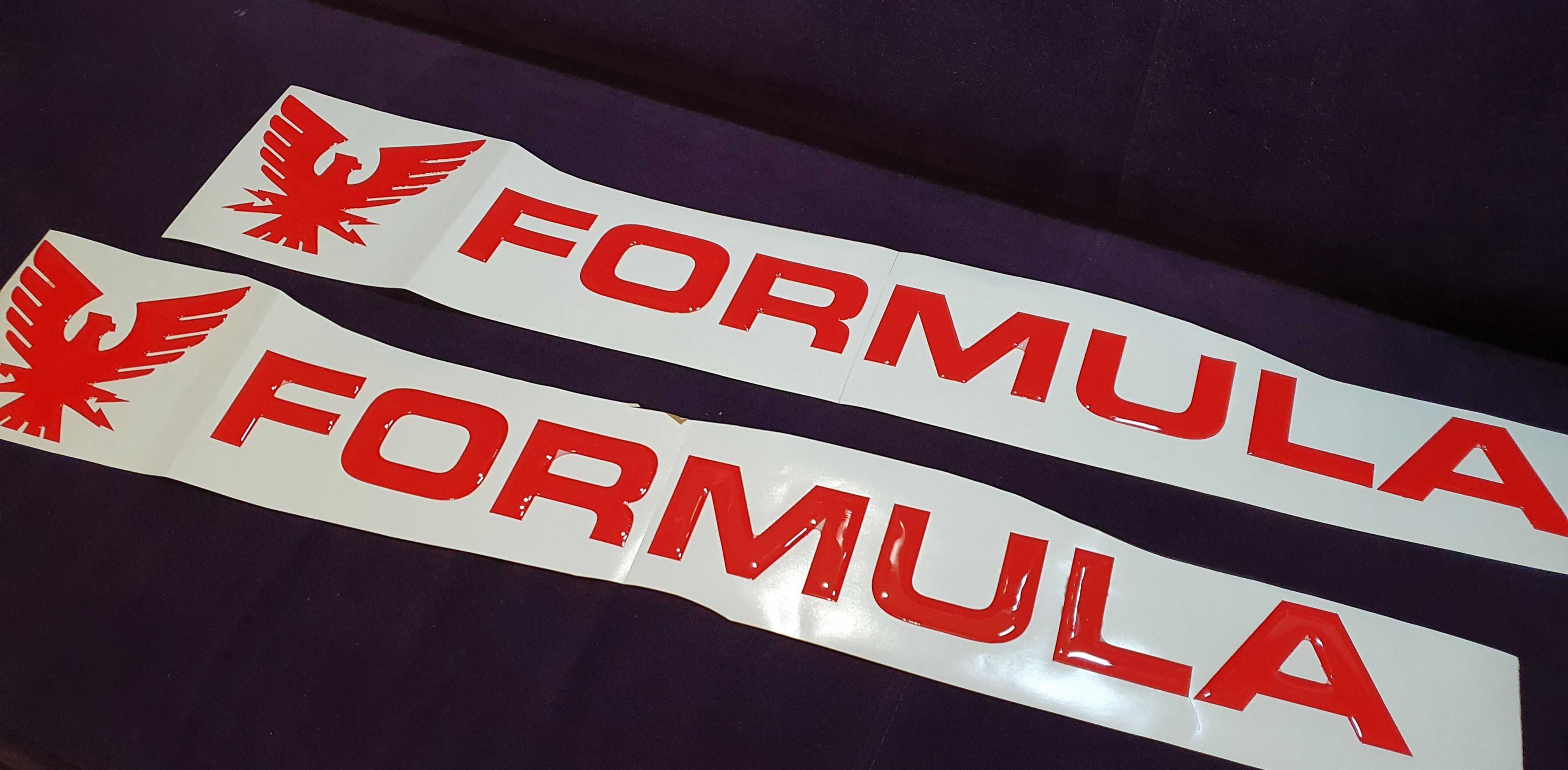 Logo FORMULA 3D emblemat naklejki na burte łodzi , jachtu