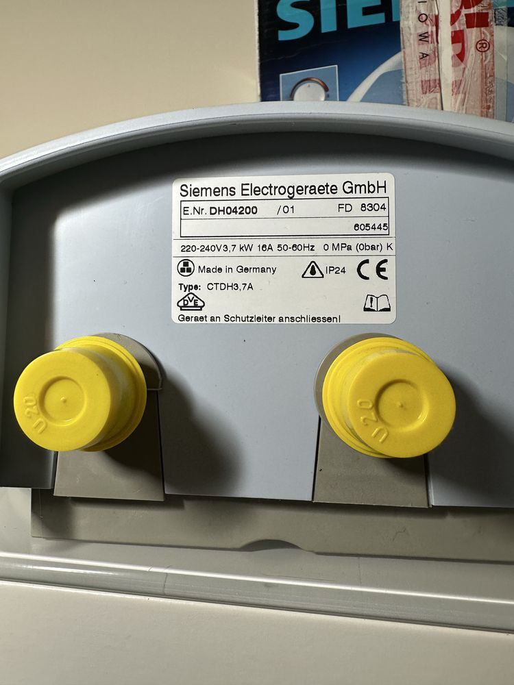Siemens Podgrzewacz Wody Prysznic 3.7 Kw