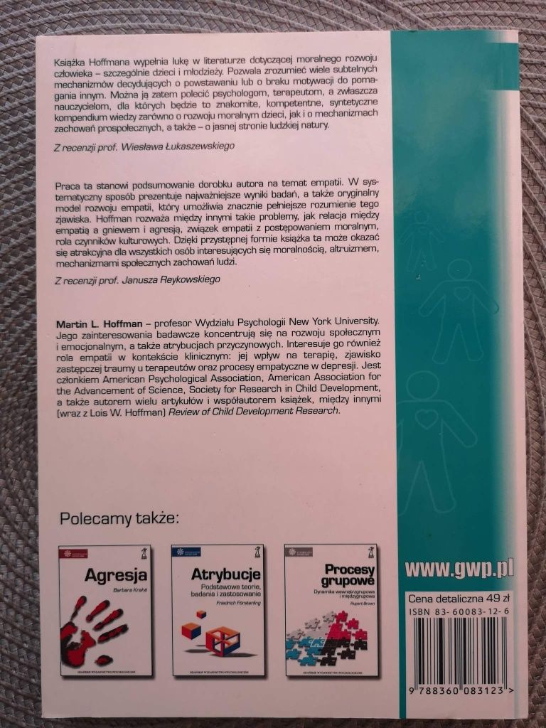 Martin L. Hoffman "Empatia i rozwój moralny" - psychologia, psychotera