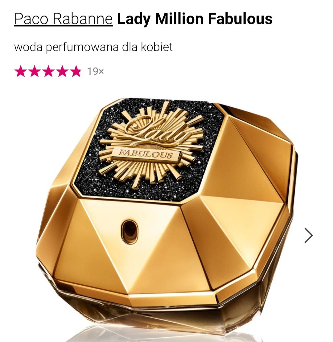 Perfumy Glantier premium Paco Rabanne Lady Milion Fabulous 50ml