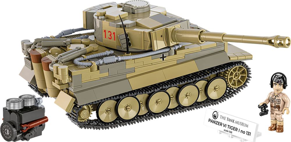 Klocki Cobi 3123 Czołg Pzkpfw VI TIGER Tygrys 131 Hc Ww2 898 El.