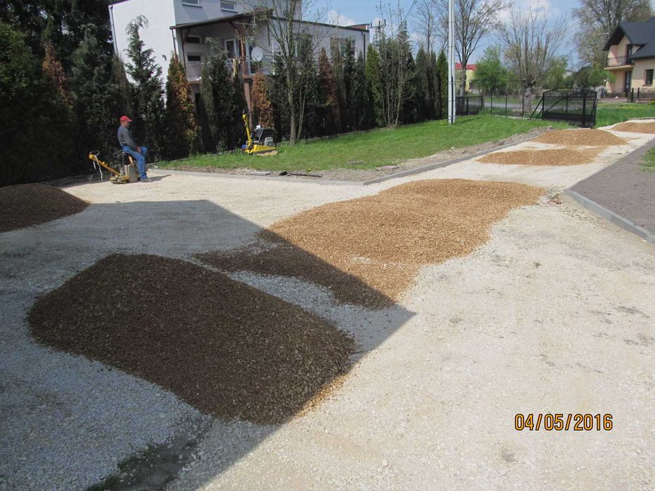 utwardzenia terenu ,zageszczanie, kruszywo