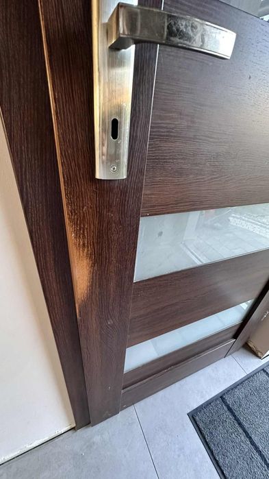 Drzwi wewnętrzne lewe 80 Wenge + ościeżnica