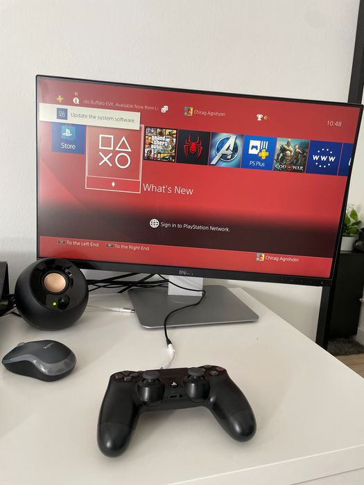 Ps4, slim black, 500 GB + 10 games