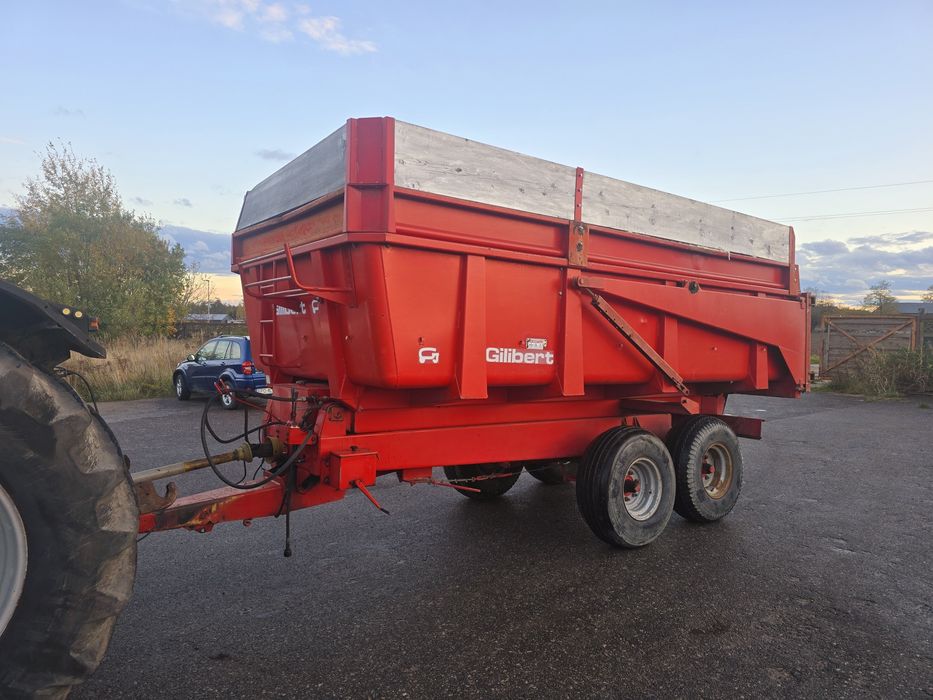 Przyczepa skorupowa gilibert wysokiego składowania 10 ton