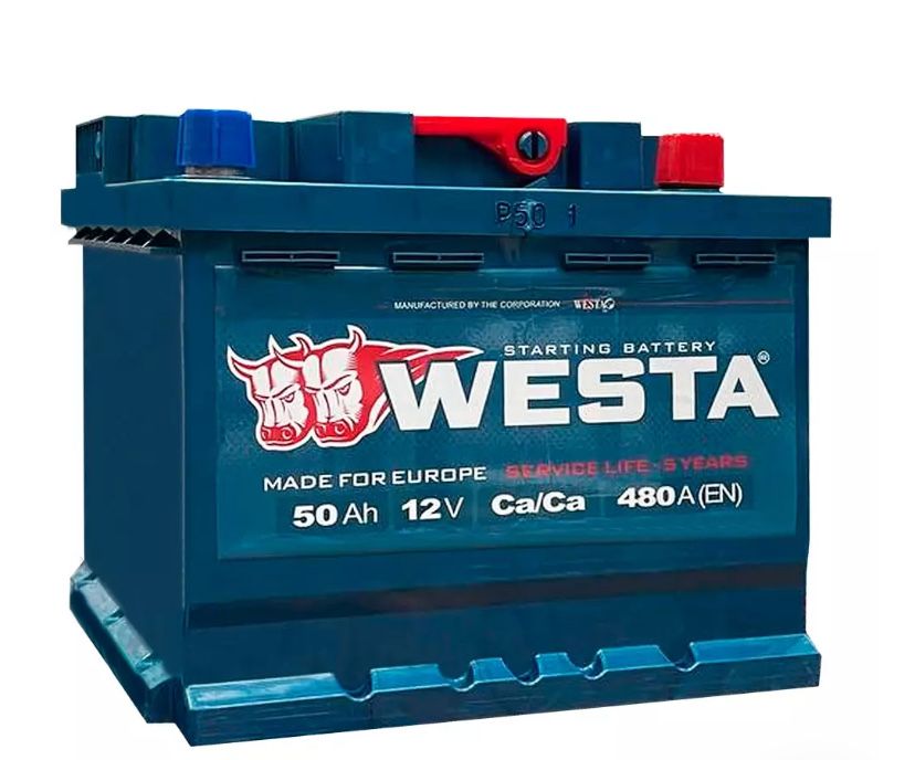 Автомобільний акумулятор WESTA 6CT-50Аh АзЕ