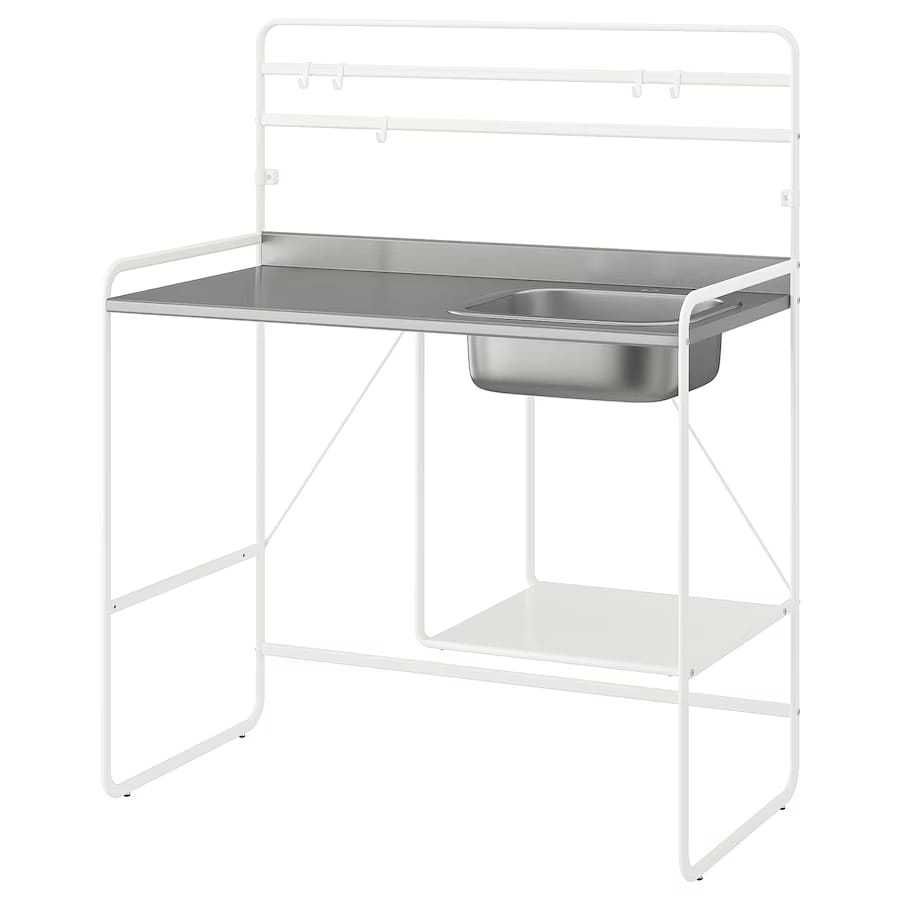 Cozinha inox  independente, 112x56x139 cm