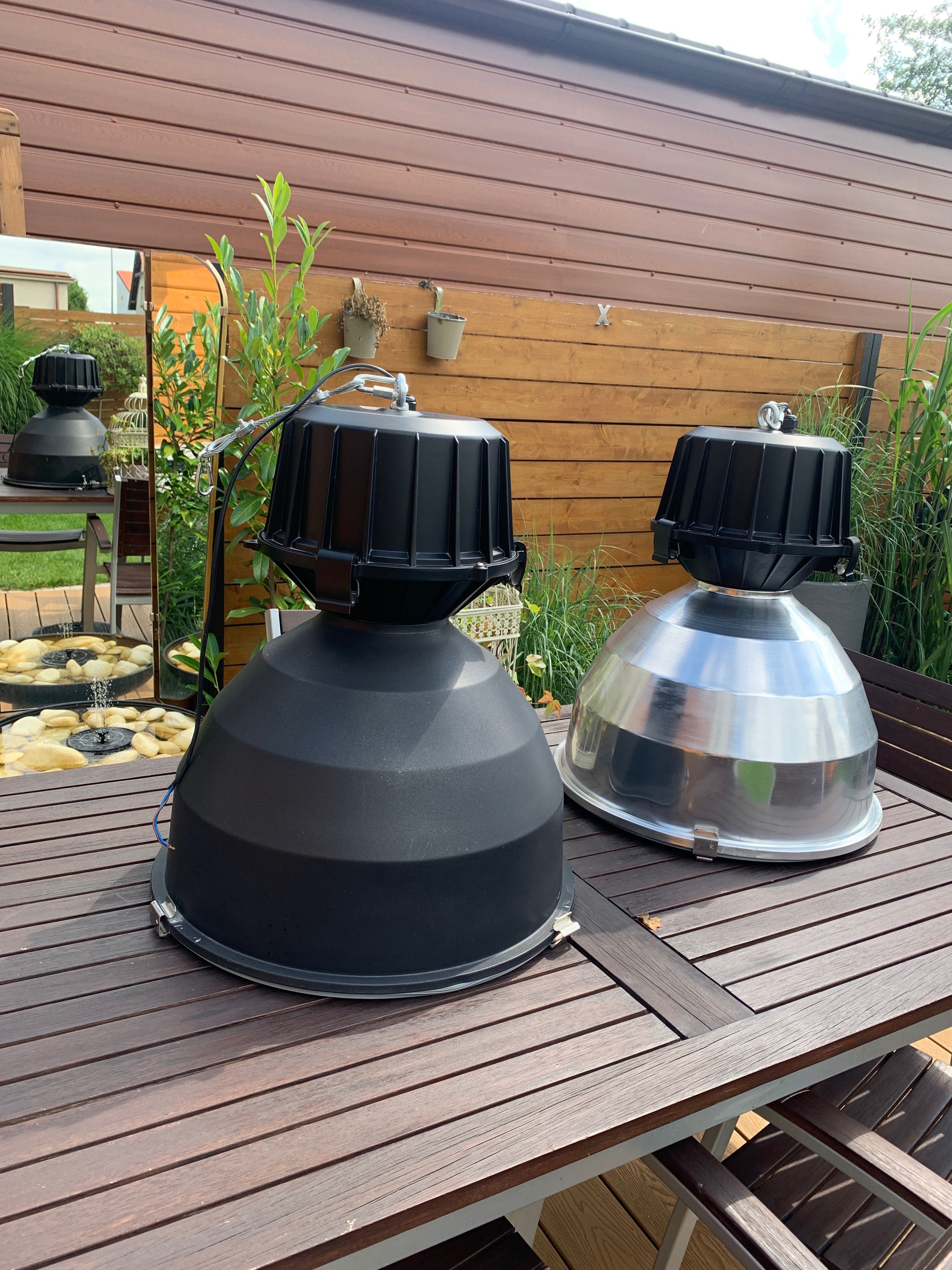 Lampa loft industrialna przemysłowa srebrna