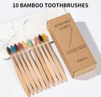 Набір бамбукових зубних щіток. 10 шт.