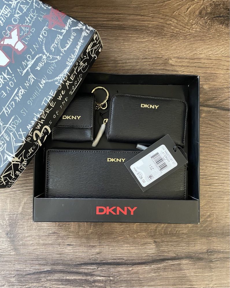 Подарочный набор DKNY кошелёк монетница чехол для AIRPODS