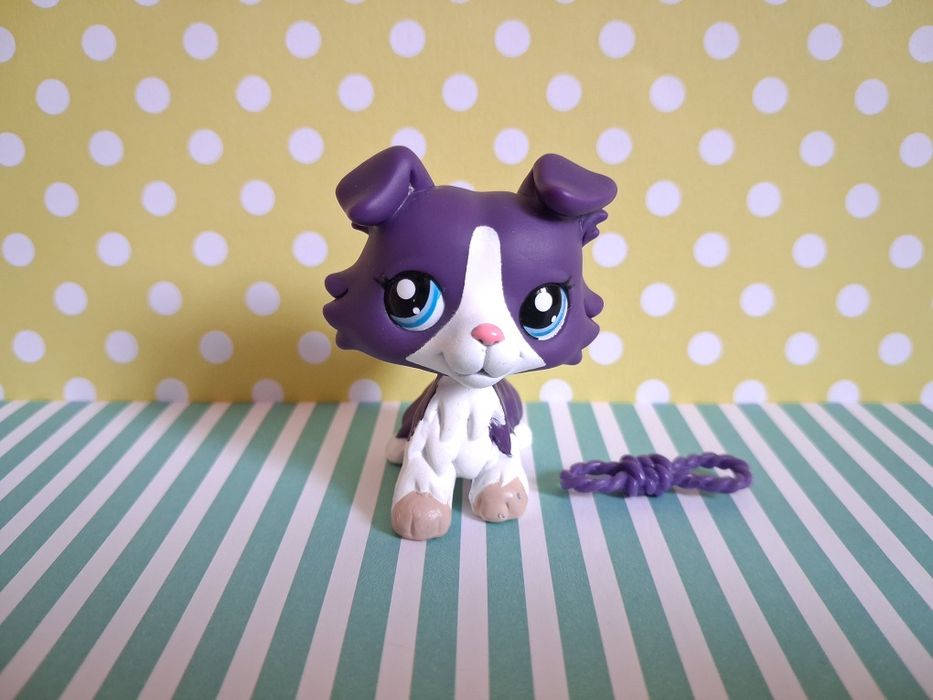 Littlest Pet Shop LPS unikatowy pies Collie #1676 pop