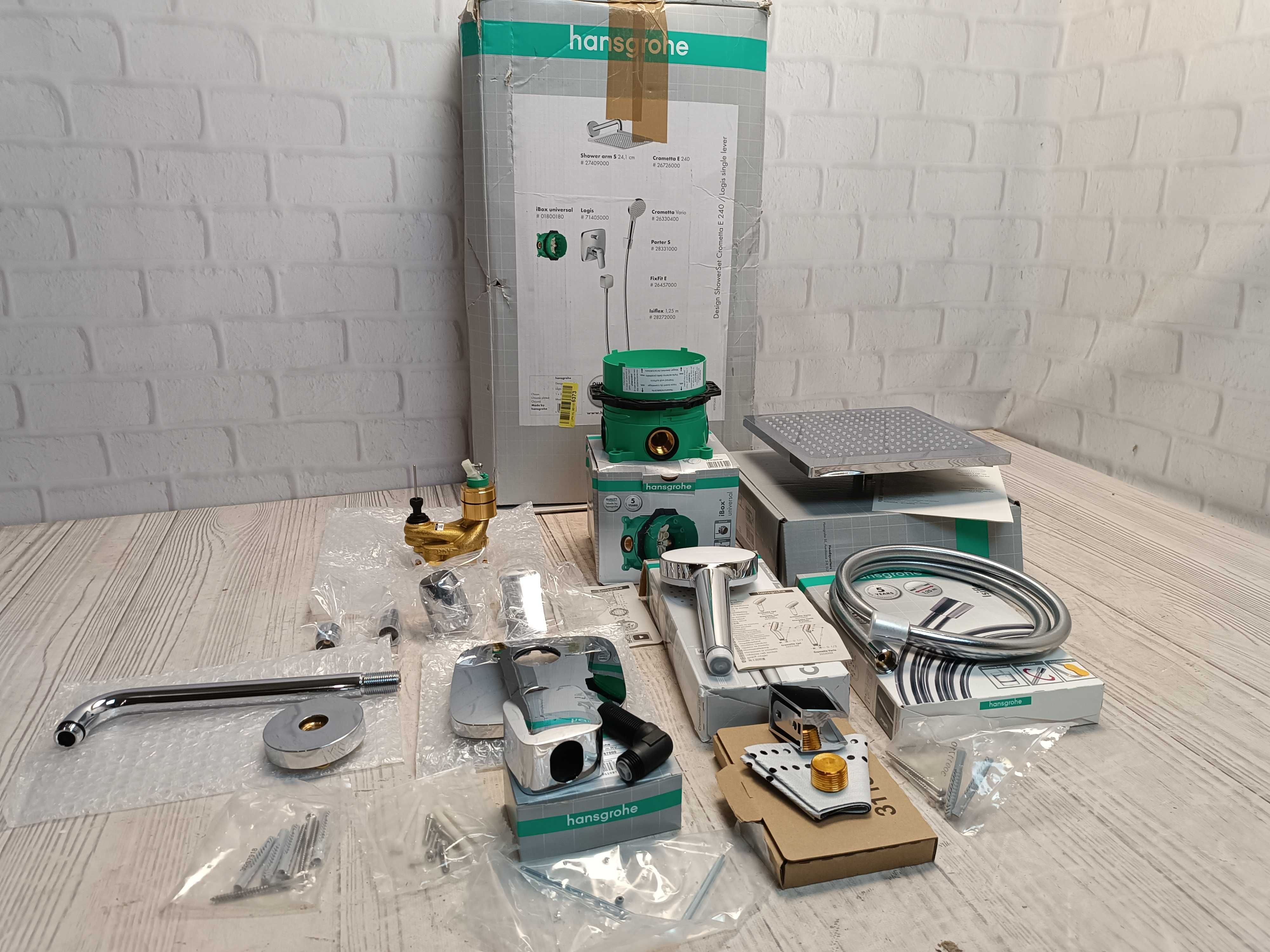 душовий набір hansgrohe Crometta E 240 прихованого монтажу (7 в 1)