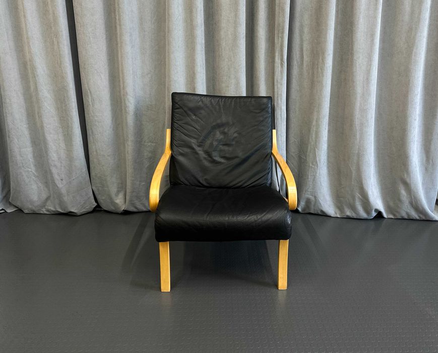 Відпочинкове крісло в скандинавсьому стилі/шкіряне крісло/стілець